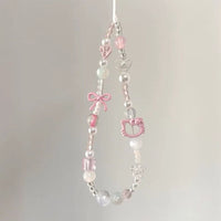 Pendant Short Beaded Chain Phone Case Lanyard