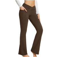 High Waist Slim Fit Wide Leg Yoga Pants Women