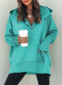 Womens New Loose Casual Batwing Hoodie With A Hood