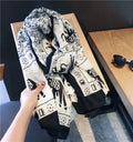 Cotton And Linen Ethnic Style Fake Sunscreen Scarf