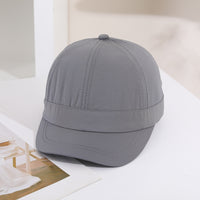 Solid-color Light Board Short Brim Quick-drying Lightweight Sunshade Casual Multi-purpose Style Baseball Cap For Outings, Outdoor Activities, Hiking, Running