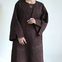 Women's Dubai Stitching Cardigan Vest Dress Robe