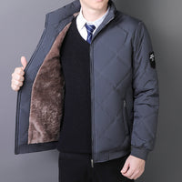 Mid-age And Senior Mens Cotton-padded Insulated Jacket