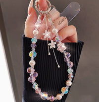 Fashionable Light-luxury Crystal Phone Lanyard Hand-beaded Handheld Phone Chain