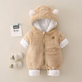 Baby Autumn And Winter Jumpsuit Double-sided Velvet Thermal Cotton-padded Clothes