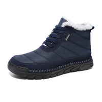 Mens Mid-Cut Snow Boots With Cotton-Lined Non-Slip Outsoles