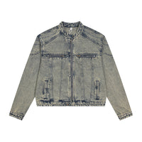 Fashion Short Denim Distressed Jacket Male