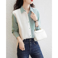 Striped Long Sleeve Fashion Women's Shirt