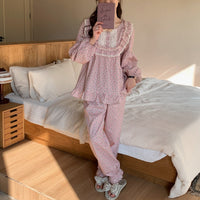 Womens Round-neck Loungewear Adorned With A Bow For Cozy Comfort