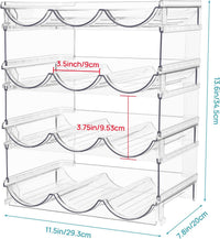 Transparent Removable Water Bottle Storage Rack
