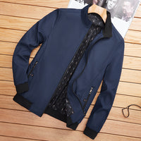 Middle Aged And Elderly Men's Stand Collar Thin Jacket