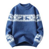 Autumn And Winter New Half Turtleneck Golden Mink Men's Sweater