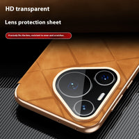 Electroplated Diamond Grid Anti-fingerprint Phone Case