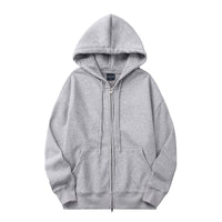 Men's Autumn And Winter Fleece Lined Padded Warm Keeping Zipper Cardigan Casual Sweatshirt