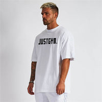 Muscle Men's Loose Workout Short Sleeve T-shirt