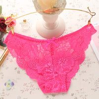 Women's Underwear Cotton Crotch Low Waist Ultra-thin Transparent Lace