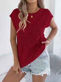 Women S Solid Color Cable Knit Batwing Sleeve Loose Knit Sweater Top