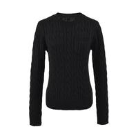 Korean-style Relaxed Versatile Purple Sweater For Petite Women