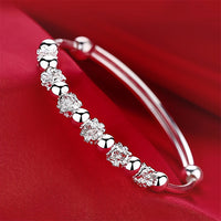 Push-pull Opening Happiness Blooming Plum Blossom Bracelet Internet-famous