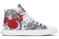 Fashion Printed Couple High Top Canvas Shoes