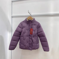 Plus Size Down Cotton Embroidered Warm Coat