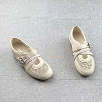 2026 Summer New Korean Style Hollow Mesh Mary Jane Shoes For Women, Fashion Versatile Comfort Soft Flat Loafers
