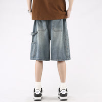 Denim Shorts Men's Casual Loose Large Size Shorts