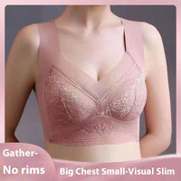 Ice Silk Lace Thin Seamless Back Shaping Bra
