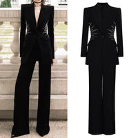 Elegant Womens Blazer And Pants Suit