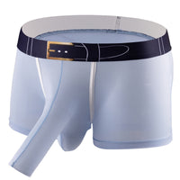 Men's Ice Silk Breathable Solid Color Boxers