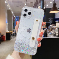 Mobile Phone Case Epoxy Glitter 11pro Gradient Fine Hole Transparent Case