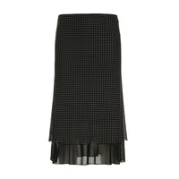 Women's Polka-Dot Double-Layer Mesh Skirt
