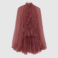 Women's Long Sleeve Three-dimensional Ruffle Top
