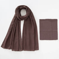 Modal Breathable Elastic Bucket Hat With Pearl Chiffon Scarf Headcloth