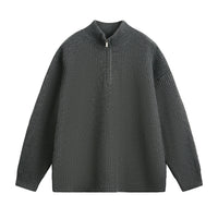 Stand Collar Sweater Men's Imitation Deer Plush