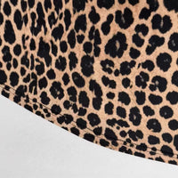 Sexy V-neck Irregular Batwing Sleeve Leopard Print Dress