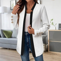 Fashion Colorblock Gold Cufflinks Coat Top Suit