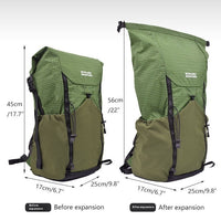 Outdoor Lightweight Curved Edge Foldable Storage 25L Backpack