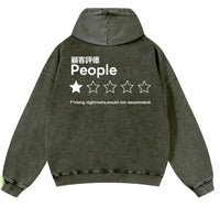 Pure Cotton Washed Vintage Hooded Sweatshirt With Double-layer Hood