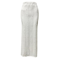 Solid Color Fishtail Skirt Slim High Waist Skirt