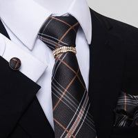 Multi Colored Striped Floral Mens Tie