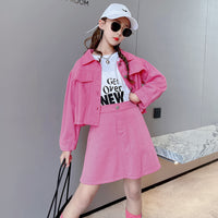 Two-piece Blouse Slim Wrap Skirt Short Skirt