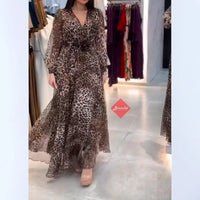 Womens Fashion Loose-Fit Slimming Long-Sleeve Dress