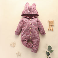 Infant Long Ears Hooded Rompers