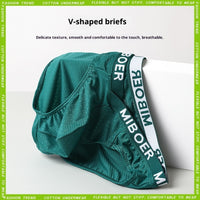 New Men's Underwear Large V-shaped Low-rise U-convex Large Pouch Triangle