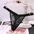Women's Thong Transparent Seamless Seductive Lace Pure Color