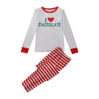 Printed Striped Casual Parent-child Suit Home Pajamas