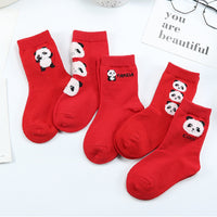 Children's Socks Autumn And Winter New Cartoon Panda Tube Socks