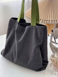 Plaid Canvas Multi-layer Tote Casual Shoulder Bag
