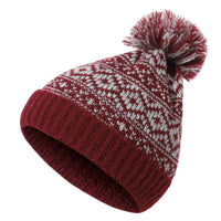 Autumn And Winter No Brimmed Wool Ball Knitted Hat Warm Earmuffs Outdoor Riding Thickening